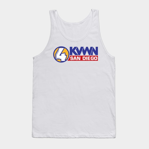 KVWN Channel 4 News Logo Anchorman Tank Top by tvshirts